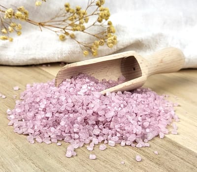 Badzout - roze - 1 kg - badkristallen - roze - rose - donker - oudroze