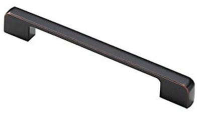 Dailygoods- Trekhandvat Zwart/Rood - Zinklegering - Ergonomisch - Modern - 170mm x 12mm x 23mm - Gatafstand 160mm - Deurgreep
