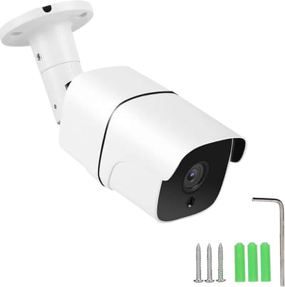 Beveiligingscamera Buiten - Analoge Camera - Video Surveillance - IP66 Waterdicht - 11 x 1 x 1 cm - Wit