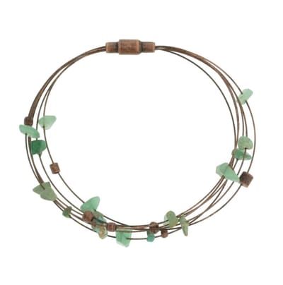 Behave - Armband natuursteen groen - bohemian stijl voor elke dag