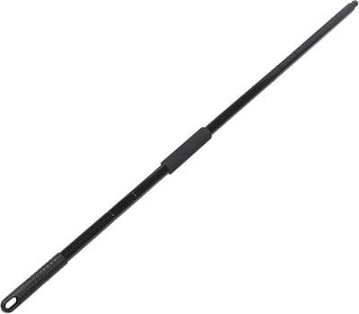 Dweilstok Vervanging - Metalen Steel - Efficiënt Schoonmaken - Universele Schroefdraad - 130cm Lengte - Zwart