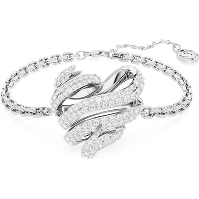 Swarovski Volta Hart Armband Damesarmbanden Zilver 5652789 Box+Shopping Bag (Random Color) white