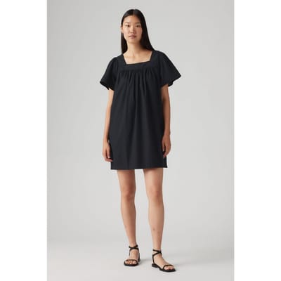 Levi's Ambre Babydoll Dress Black Maat: XS | Mini Jurken Outlet | Dames | Zwart