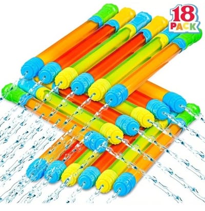 RosaBloom waterpistool - Super soaker - Waterkanon - Waterspuiter - 18 stuks - Grote schietafstand - Duurzaam plastic - 41cm - Multicolor