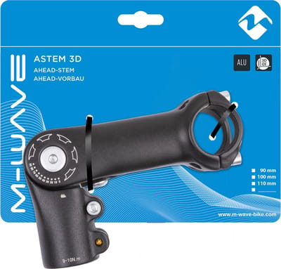 M-Wave Verstelbare stuurpen - 1 1/8 inch - 31.8 mm diameter - 90 mm lengte