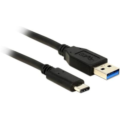 Delock 83869 USB-kabel USB 3.2 Gen2 USB-A stekker, USB-C stekker 0.50 m Zwart Stekker past op beide manieren
