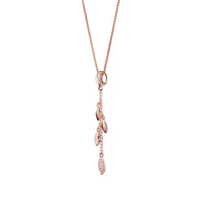 Orphelia 'Loana' Dames 925 Sterling Zilveren Ketting met Hanger - Roze ZH-7505/RG