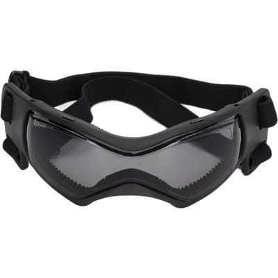 Lunettes de Soleil pour Chien Protection UV Sangle Réglable Monture Souple Étanche Anti-buée Élégantes Lunettes de Soleil pour Animal de Compagnie noir