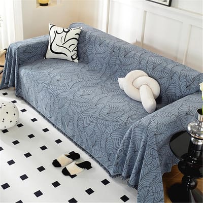 Grote Omkeerbare Plaid voor Bank en Bed - Zacht Jacquard Woondeken