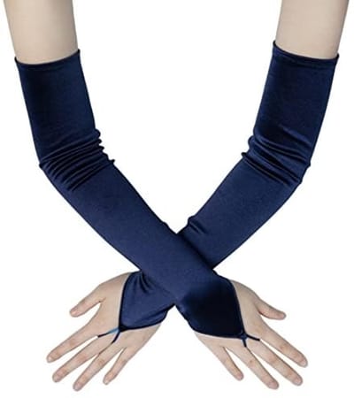 Dailygoods- Handschoenen Dames - Lange Handschoenen - Vintage/Minimalistisch Ontwerp - Geschikt voor Feest/Cocktailparty - 48 cm Lengte - Zacht Lichtgewicht Materiaal