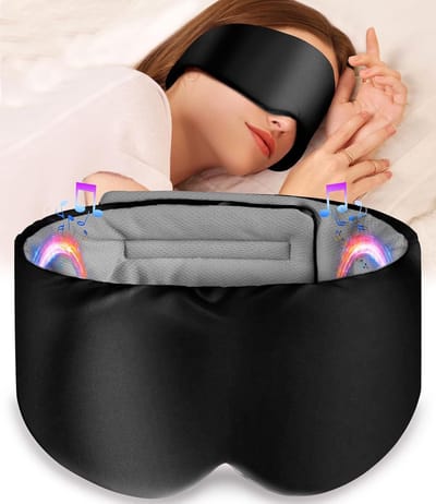 Slaapmasker met Hoofdtelefoon Bluetooth voor Ongestoorde Nachten en Ontspanning