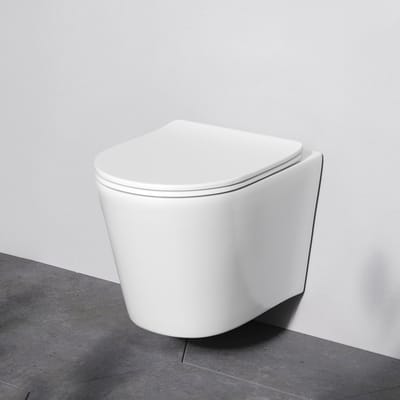 AM.PM Spike - Hangtoilet - Softclose Toiletbril - Randloos diepspoel - Glans Wit - WC Pot