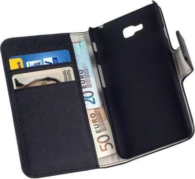 HC Bookcase Flip Wallet Telefoonhoesje LG Optimus L9 2 Zwart