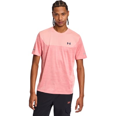 Under Armour Utility T-shirts Heren - Roze - Maat M - Poly Jersey