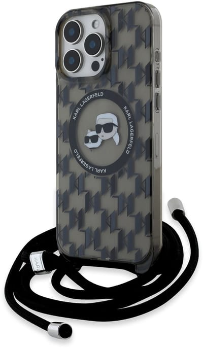Karl Lagerfeld Serie - Hoesje Voor Mobiele Telefoon - iPhone 16 Pro Max - MagSafe - Zwart