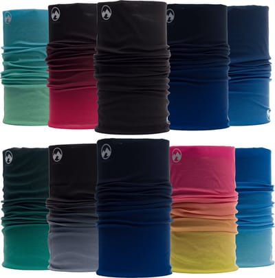 MowMow 10-pack Nekwarmer - Sjaal - Bandana - Fiets - Sport - Wintersport - Heren - Dames