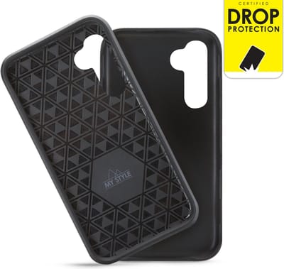 My Style Hoesje geschikt voor Samsung Galaxy S23 Telefoonhoesje Hardcase | My Style Tough Backcover Shockproof | Schokbestendig Galaxy S23 Telefoonhoesje | Anti Shock Proof - Zwart