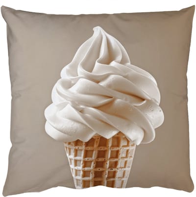 Sierkussens - Kussentjes Woonkamer - 50x50 cm - IJs - Softijs - Romig - Hoorntje - Beige
