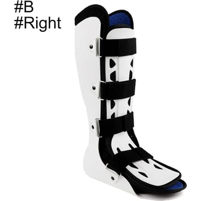 Enkelbrace Voetdrop Corrector Verstelbare Ondersteuning Boot voor Varus Valgus Kuitbeenbreuk Ademend Been Voeten M/L 1St L