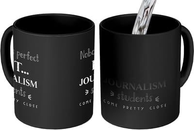 Magische Mok - Foto op Warmte Mokken - Koffiemok - Quote - Journalisten - Studenten - Magic Mok - Beker - 350 ML - Theemok