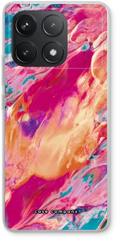 Case Company® - Hoesje geschikt voor Xiaomi Poco F6 Pro hoesje - Pastel Echoes - Soft Cover Telefoonhoesje - Bescherming aan alle Kanten en Schermrand