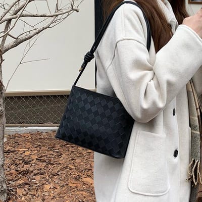 Casual Trendy Tas Nieuwe Stijl Bucket Bag Dames Crossbody Tas Veelzijdige Ins Stijl Textuur Forenzen Schoudertas gray