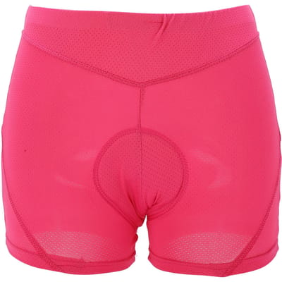 Short de cyclisme rembourré avec insert en silicone Élastique Doux Respirant Confortable Sous-vêtement de cyclisme pour femmes S red