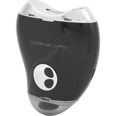 Elektrische Nagelknipper 3 Snelheden Display Oplaadbaar 2 in 1 Elektrische Nageltrimmer Polijster voor Volwassenen zwart