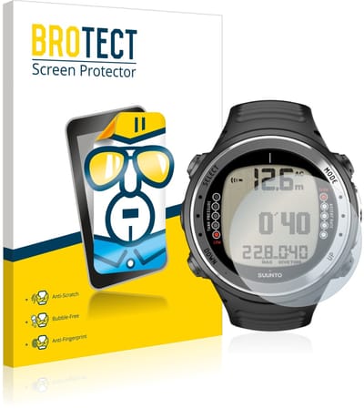 BROTECT - Screenprotector voor Suunto D4I - Folie Beschermfolie transparant 2 Stuks
