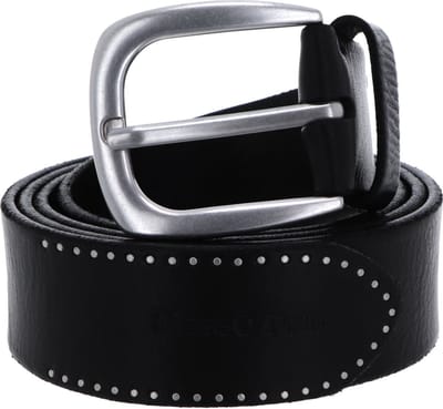 Marc O'Polo Leren Riem Mason Belt Ladies W80 Black Zwart