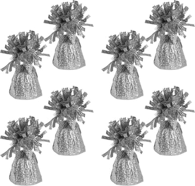 Haza Ballon gewichtjes - 8x - zilver - 170 gram - gewichtjes voor helium ballontrosjes