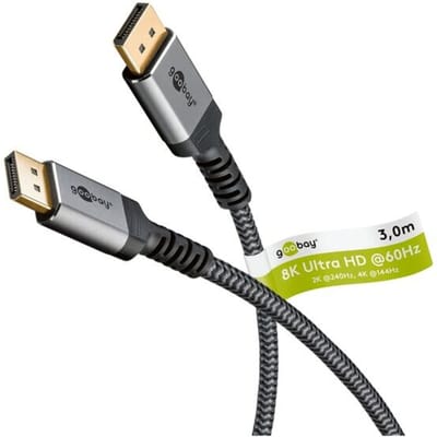 Goobay Plus DisplayPort kabel | DP1.4 (8K 60Hz) | 3 meter