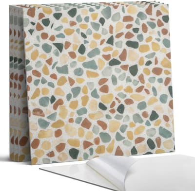 Coloray Wandpanelen Zelfklevend - Mozaïekpatroon met lijm Zelfklevende Wandpanelen - 50 cm x 50 cm - Geel Wandpaneel PVC - 5 stuks - Texturen Wandpanelen Zelfklevend - Wandpaneel Keuken - Wandpanelen Badkamer