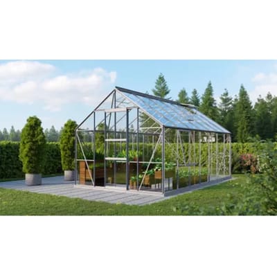 Vitavia Tuinkas Meridian 1 11500 - Veiligheidsglas 3 Mm - Aluminium - 257x445x232 Cm