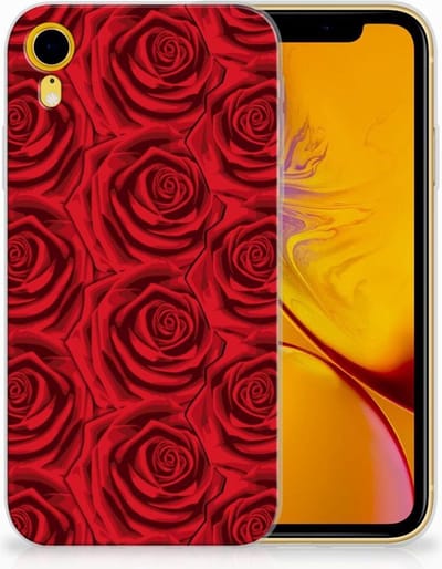 TPU Hoesje voor Apple iPhone Xr TPU Case Red Roses