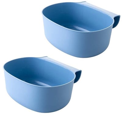SnelShoppen - 2 x Keukenafvalemmer voor het Afdrogen van Babyspullen - Hangende Organiser voor Verschoontafel - Groene Afvalbak voor Keuken en Lades -