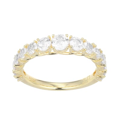 Cavill - Zilveren ring 925 Sterling zilver verguld - Nigeriaanse natuurlijke zirconia 1 678 ct - Pavé zetting - Elegant dames sieraad maat 17 20