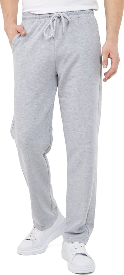 Comeor Joggingbroek heren - grijs - S - trainingsbroek heren - Lange sportbroek