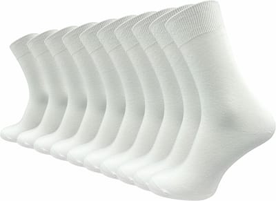 10 Paar 100% Katoenen Sokken - Zonder Knellende Rand - Band Vriendelijk & Comfortabel