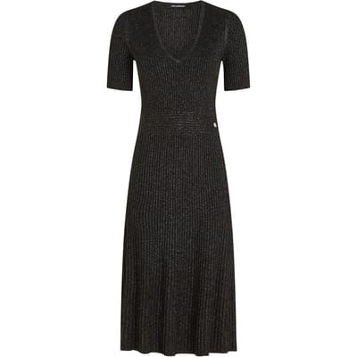 Karl Lagerfeld Lurex Knit Midi Dress Gold Taglia: XS | Abiti Midi Outlet | Donna | Giallo