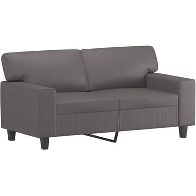 vidaXL - 3-delige - Loungeset - kunstleer - grijs