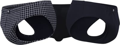 3-pak heren slips - Foxe-packet 2270 - navy ruit - Geruite 100% katoenen heren onderbroeken - XXL