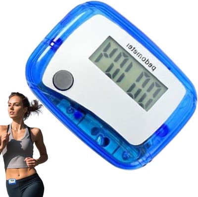 Stappenteller - Activiteitenmonitor Loopmeter - Dagelijkse Beweging Volgen - Nauwkeurige 3D Sensor - 5 x 4 x 3 cm - Blauw