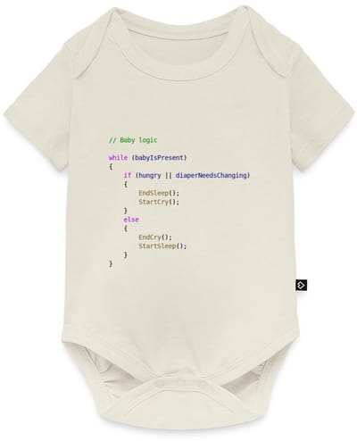 Baby Logica Programmeur Cadeau Baby Rompertje Met Korte Mouwen