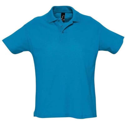 SOLS Heren Zomer II Poloshirt (Aqua)