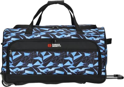 Enrico Benetti Santa Cruz Wieltas 65 cm - Reistas 83 Liter - Zwart-Aqua