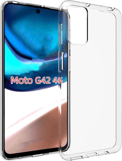 MobyDefend Hoesje - Geschikt voor Motorola Moto G42 - Transparante TPU Backcover - Volledig Doorzichtig