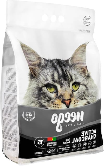 Kattenbakvulling Actieve Kool - Kattenzand Geurcontrole - Geur Neutraliseren - Stofvrij Bentoniet - 15 liter - Niet gespecificeerd