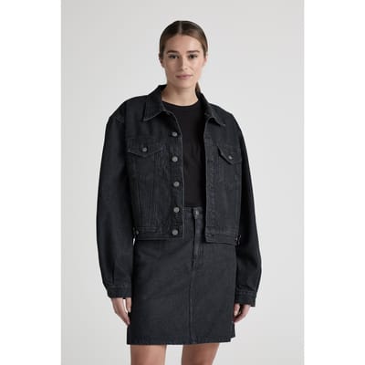 Mud Jeans Gina Jacket Dry Black Größe: L | Jeansjacken Outlet | Damen | Schwarz