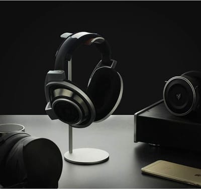 Hoofdtelefoonhouder - Headset Stand - Bureau Organisatie - Stevige Aluminium Constructie - 10 x 27.8cm - Grijs